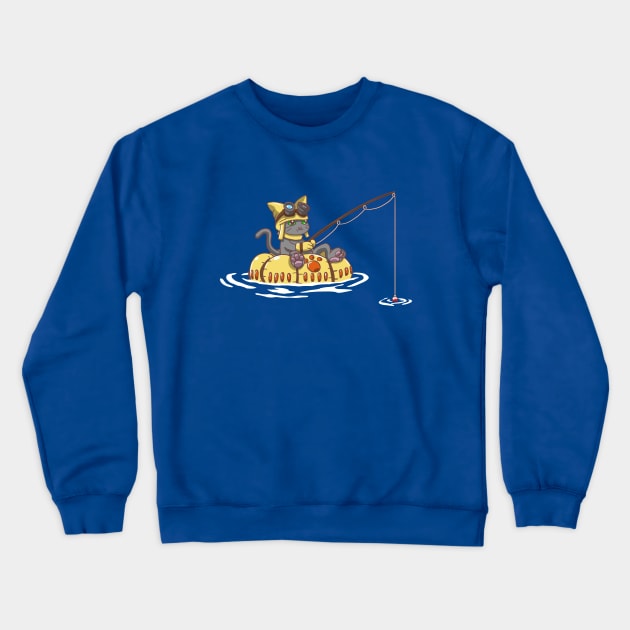 Palico Fishing Crewneck Sweatshirt by CCDesign